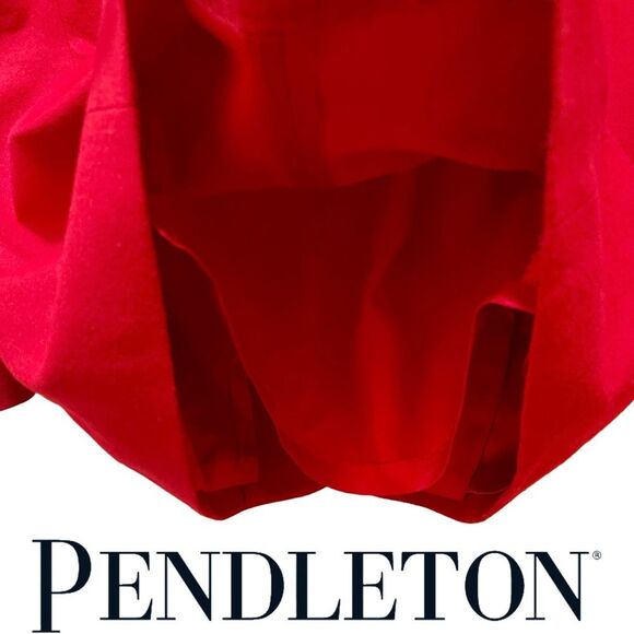 Pendleton Vintage 100% Virgin Wool Blazer Suit Jacket Made in USA Red Womens 8 - Picture 11 of 16